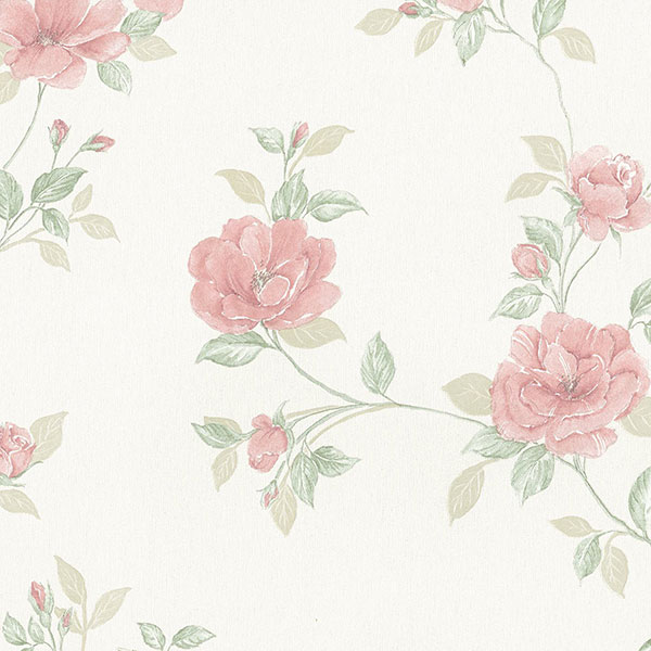 Patton Wallcoverings MD29439 Silk Impressions 2 In Register Rose Trail Wallpaper